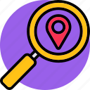 search location, map, searching, find location, localisation, place point, location pin