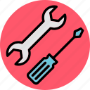repairing tools, options, repairing, screwdriver, settings, tools, wrench