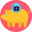 piggy security, bank, banking security, business security, finance security, piggy, saving security 