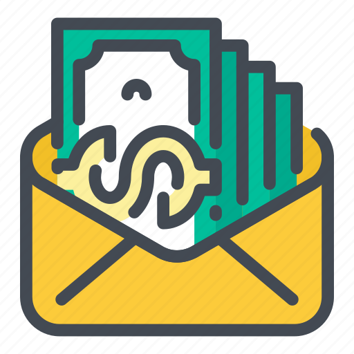 Money, dollar, mail, send, income, savings icon - Download on Iconfinder