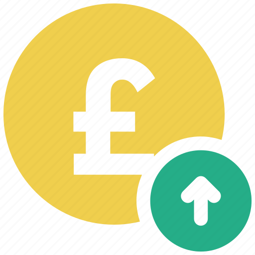 Arrow up, pound, pound coin icon - Download on Iconfinder