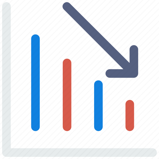 Analytics, arrow, chart, down, graph, report, statistics icon icon - Download on Iconfinder