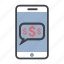 communication, iphone, mobile, money, phone, sms 