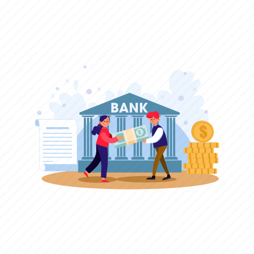 Loan, payment, invest, development, exchange, dollar, banknote illustration - Download on Iconfinder