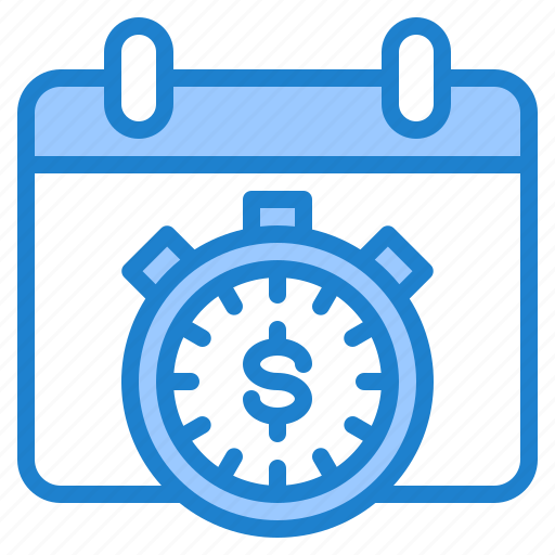 Calendar, money, schedule, stopwatch, time icon - Download on Iconfinder