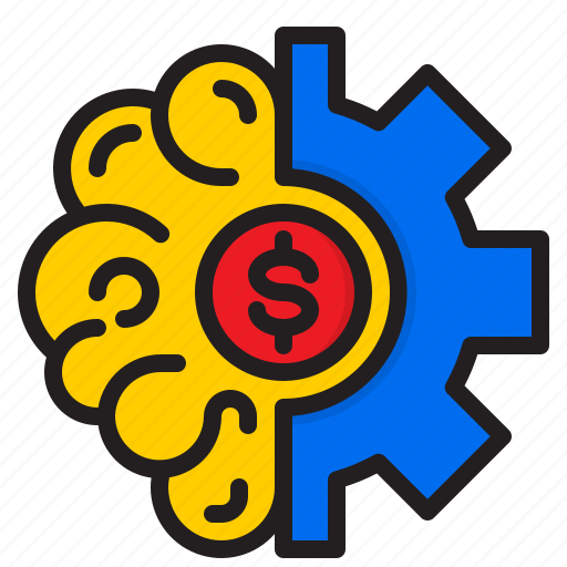 Brain, business, finance, gear, money icon - Download on Iconfinder
