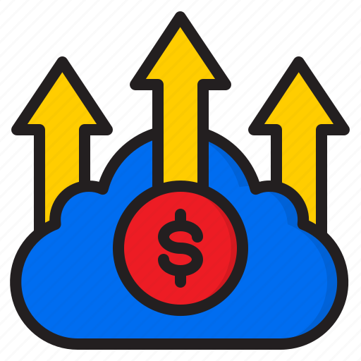 Arrow, business, cloud, finance, money, up icon - Download on Iconfinder