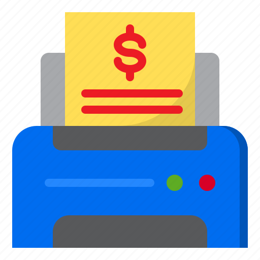 Business, document, file, money, printer icon - Download on Iconfinder