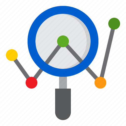 Analytics, business, chart, graph, search icon - Download on Iconfinder