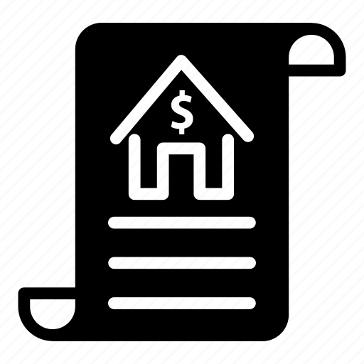 Real, estate, contract, home, house, price icon - Download on Iconfinder
