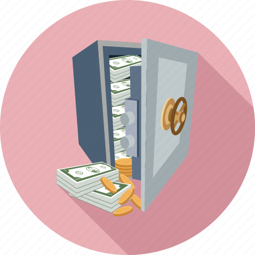 Bank, money, money in the vallet, secure money, secured money icon - Download on Iconfinder