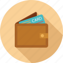 card, credit card in wallet, wallet, wallet and card 
