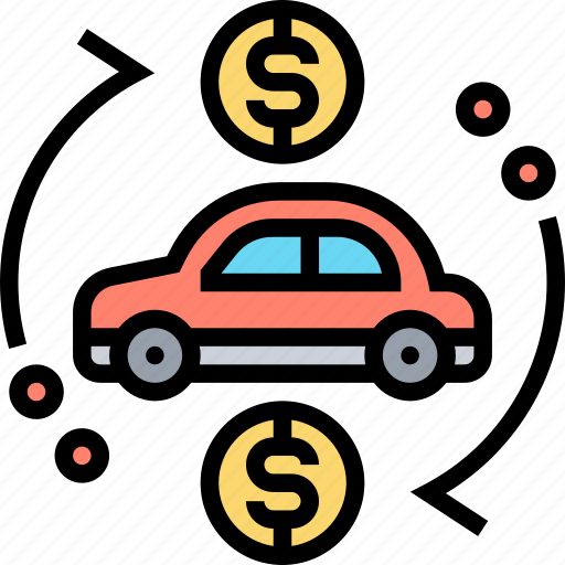 Car, loan, replacement, refinancing, money icon - Download on Iconfinder