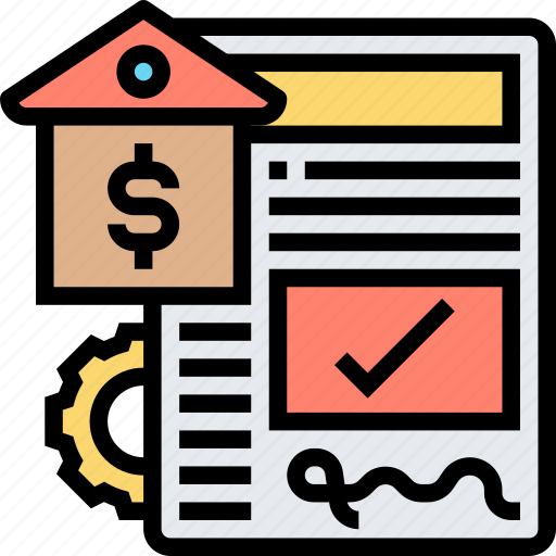 Credit, loan, subprime, mortgage, contract icon - Download on Iconfinder