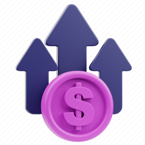 Earnings, growth, business, financial, success, graph, chart 3D illustration - Download on Iconfinder