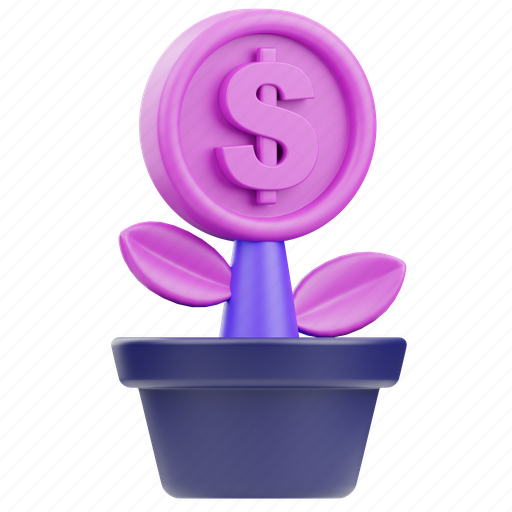 Money, tree, growth, business, financial, success, graph 3D illustration - Download on Iconfinder