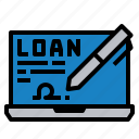 digital, loan, bill, document, finance, quotation, laptop, technology, electronics