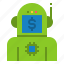 robot, algorithm, service, support, technology, electronics, digital, coine, money 
