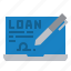 digital, loan, bill, document, finance, quotation, laptop, technology, financial 