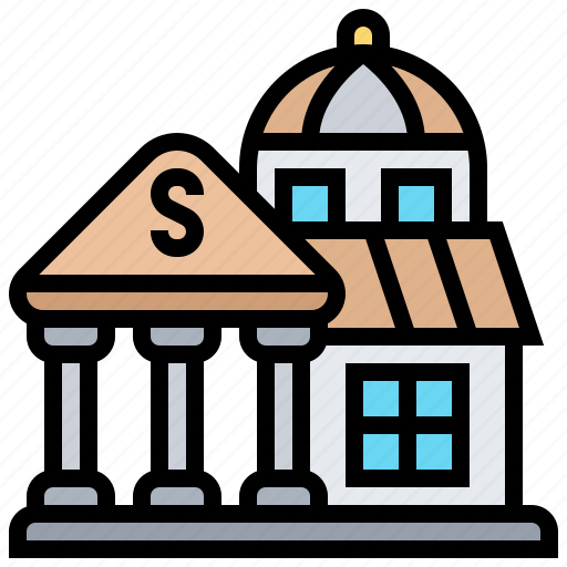 Bank, building, financial, government, institution icon - Download on Iconfinder