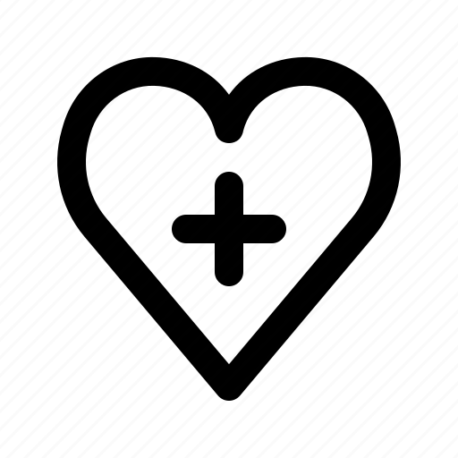 Like, love, heart, plus icon - Download on Iconfinder
