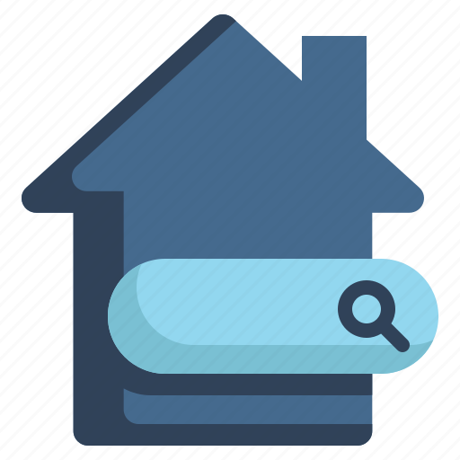 Home, house, finding, search, magnifying, glass icon - Download on Iconfinder