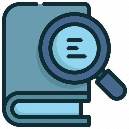 Book, search, finding, check, magnifying icon - Download on Iconfinder