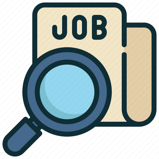 Job, newspaper, personal, search, finding, magnifying icon - Download on Iconfinder