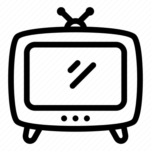 Tv, television, broadcasting, old tv, electronic device icon - Download on Iconfinder