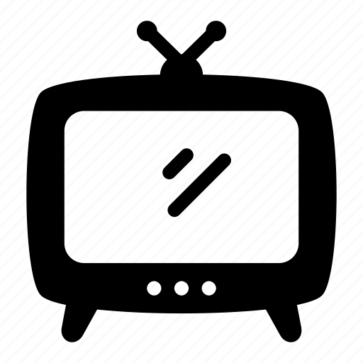 Tv, television, broadcasting, old tv, electronic device icon - Download on Iconfinder