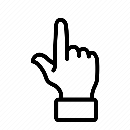 Finger, hand, indexfinger, up icon - Download on Iconfinder