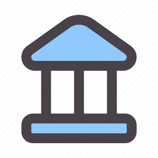 Bank, building, government, column, architecture, and, city icon - Download on Iconfinder