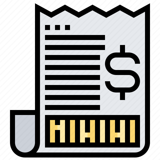 Billing, document, invoice, paper, slip icon - Download on Iconfinder