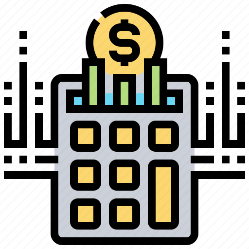 Calculator, computing, currency, fintech, saving icon - Download on Iconfinder
