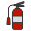 extinguisher, fire, firefighter, house, security 