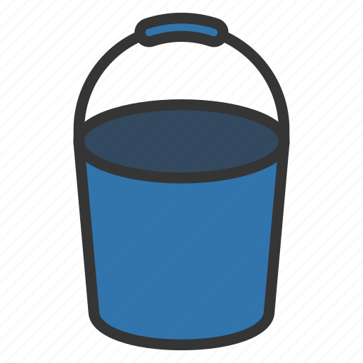 Bucket, color, firefighter, pail, water icon - Download on Iconfinder