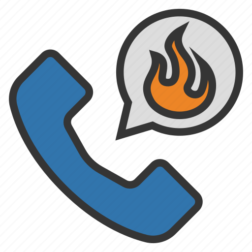 Call, emergency, fire, firefighter, hotline icon - Download on Iconfinder