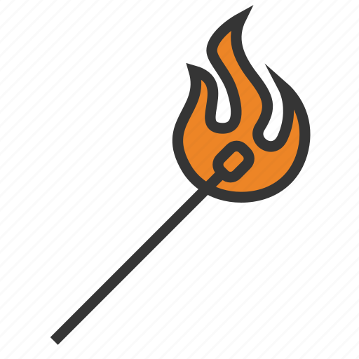 Fire, firefighter, flame, match, mathcstick icon - Download on Iconfinder