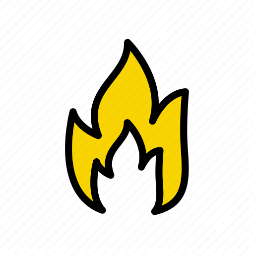 Burning, fire, flame, hot, safety icon - Download on Iconfinder
