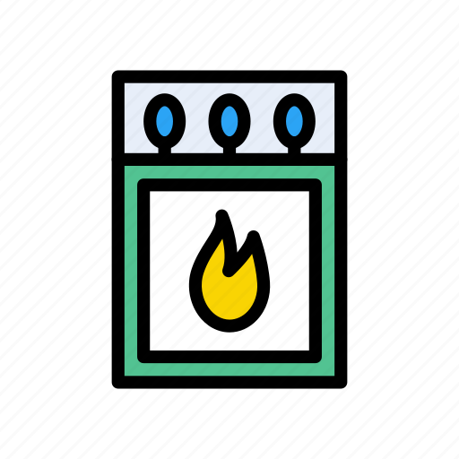 Fire, flame, matchbox, matches, matchstick icon - Download on Iconfinder