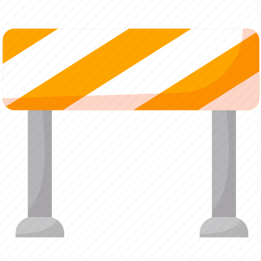 Barricade, barrier, warning, traffic barrier, construction, fire safety, fire prevention icon - Download on Iconfinder