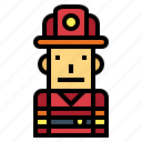firefighter, fireman, job, security