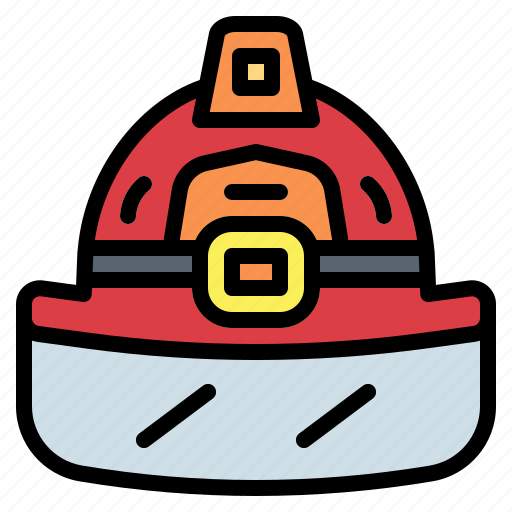 Firefighter, helmet, jobs, professions icon - Download on Iconfinder