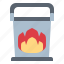 bucket, fire, firefighter, tool 