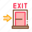 door, exit, fire-escape, firefighter, tool 