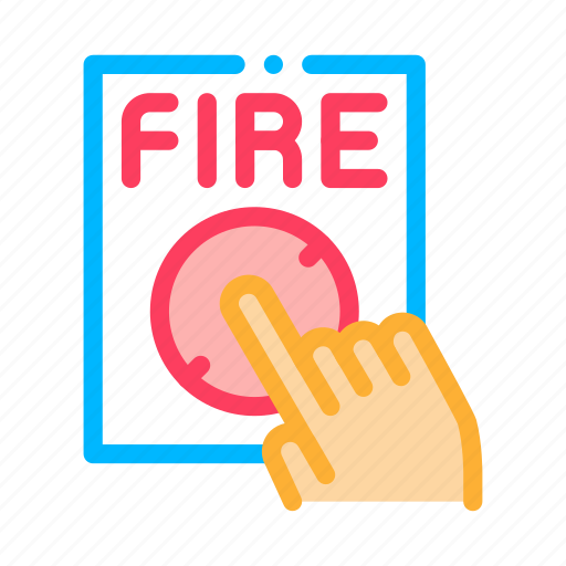 Finger, fire, hand, push, signaling icon - Download on Iconfinder