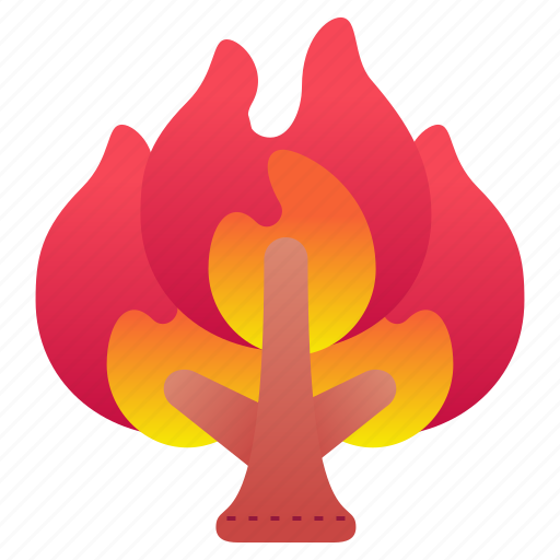 Wildfire, tree, fire, burn, disaster icon - Download on Iconfinder