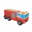 fire, truck, vehicle, car