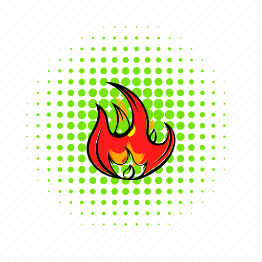 Burn, comics, danger, fire, flame, heat, hot icon - Download on Iconfinder
