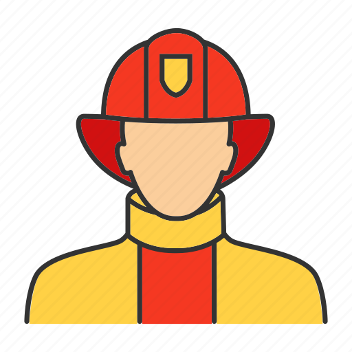 Fire, firefighter, firefighting, fireman, occupation, profession, job icon - Download on Iconfinder